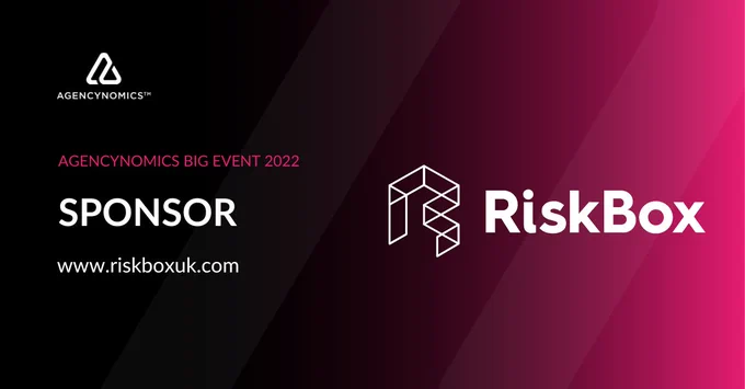 Agencynomics Big Event 2022 sponsor Risk Box www.riskboxuk.com

