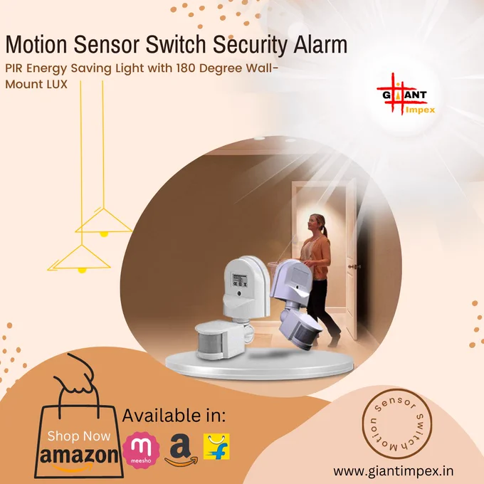 PIR Motion Sensor Light Sensor Light:

Sensitivity adjustable: turn on lights during day or nights
- Easy time and lux settings
- Energy-saving and easy installation.
- Plastic material 5)color-white and item weight-180gm
- Detection Range : 360° 7)Power Frequency : 50/60Hz
- Detection Distance : 6m max(<24℃)
- Ambient Light : <3-2000LUX (adjustable)
- Power Consumption : approx. 0.5W
