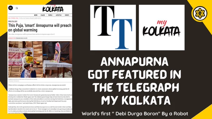 Annapurna got featured in The telegraph online and my kolkata