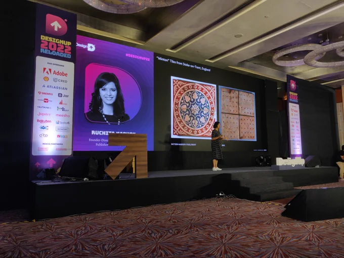 Ruchika showing more tile designs