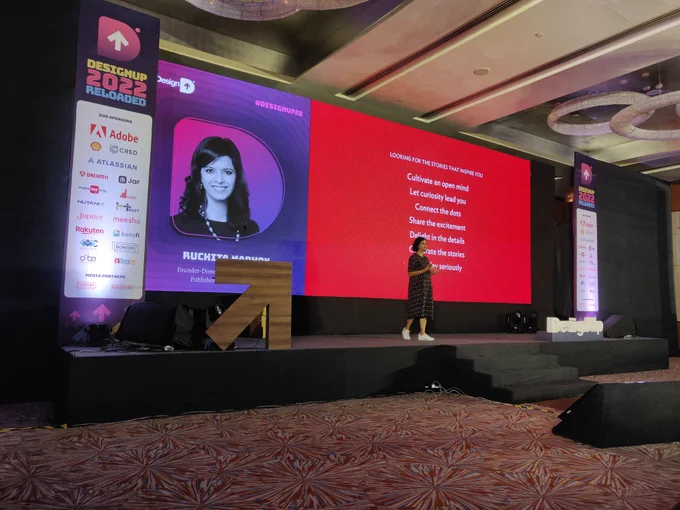 Ruchika urging people to seek stories for inspiration