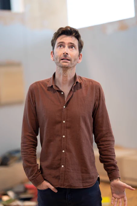 David Tennant in rehearsal for GOOD.