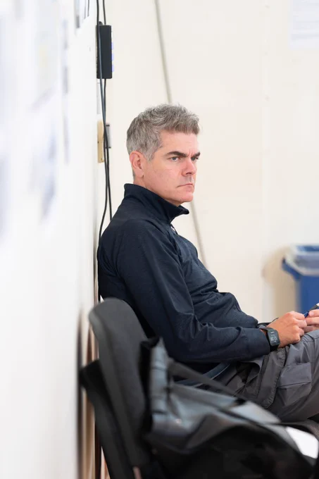 Jim Creighton in rehearsal for GOOD.