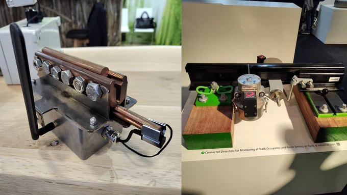 Capteur de température caténaire de Vapérail 
TCO Digital de Vossloh scle
#RailOpenLab
