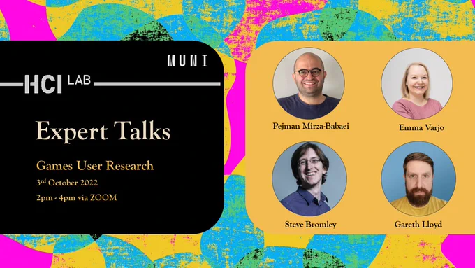 Announcement for the expert talk with speakers' photos