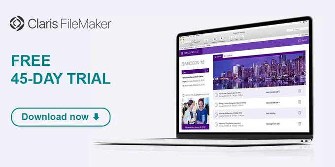 Download now a free Claris FileMaker trial!