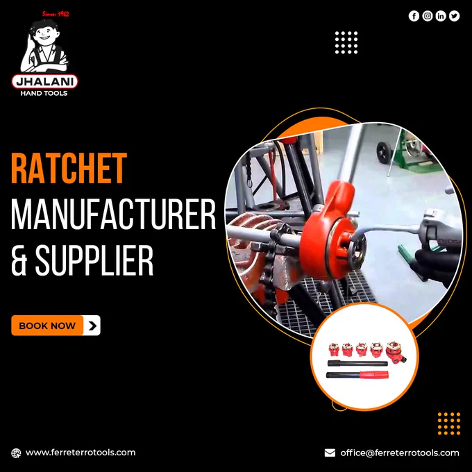 Are you still hopping stores and searching online to get the best ratchet wrench set and start your work? 

Get your query resolved within few seconds in just a click. Jhalanitools are the leading Ratchet manufacturer and supplier with years of experience in manufacturing the best in class hand tools. 