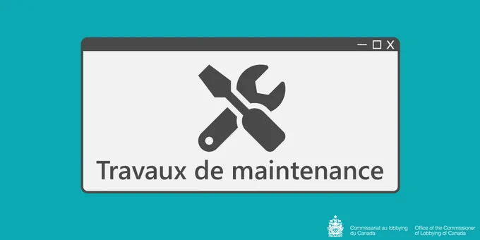 Un tournevis et une clé sont positionnés au dessus des mots travaux de maintenance.