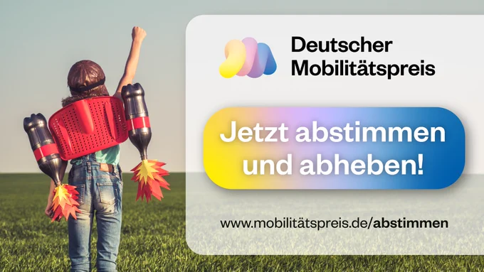 Jetzt für eure Favoritinnen und Favoriten beim Deutschen Mobilitätspreis 2022 voten.