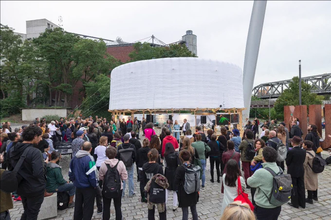Opening event Everything Will Be Fine outdoor exhibition, 14 Sep 2022. Picture by Andrea Rossetti - @kulturstiftung  @agnieszkakurant @ccccccccccccnrd  @kjell_xvx  @baruch  @disnovation  @PaoloCirio @TheCreaturesLab @ianvancoller @egorkraft  @NeumeyerSybille @joana_moll @liam_young @flight404 @interprt @thistimeitsmimi @tegabrain  @julian0liver   @bengtsjolen  @Ojeyifous @bengrosser @Derek_C_Curry  @JGradecki  @Beltrandroid  @neintara @tomokihara @ManuLuksch @PublicDasha @NestorSire @cr0ft0n  @TBIJ  @tech4tracing  @adamhrv  @mnemonicorg @bellingcat @jr_carpenter @sam_lavigne @nico_maigret  @rszkwsk  @baruch @fabcityglobal @mothercyborg @algorithmwatch @StrangeLoopGame @changeist @soficrespo91 @JakeElwes