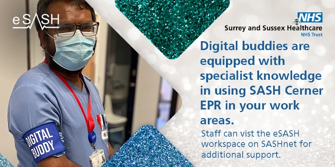 A SASH digital buddy on the wards.