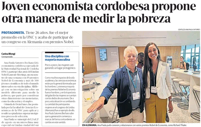 Nota de Ana Paula Satorre en La Voz del Interior
