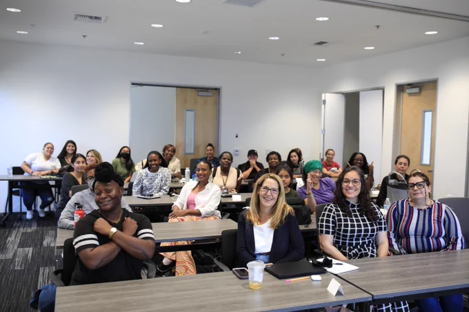 Women participate in electric vehicle job training at LACI