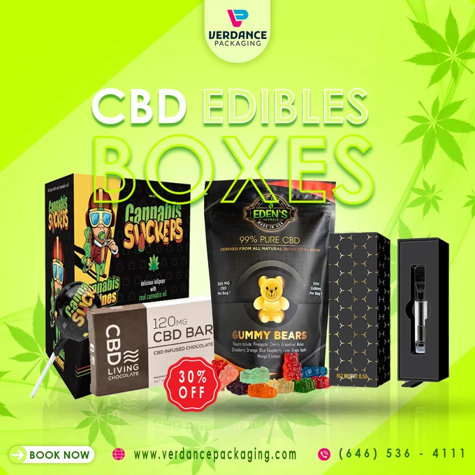 Custom CBD Edibles Boxes - Verdance Packaging