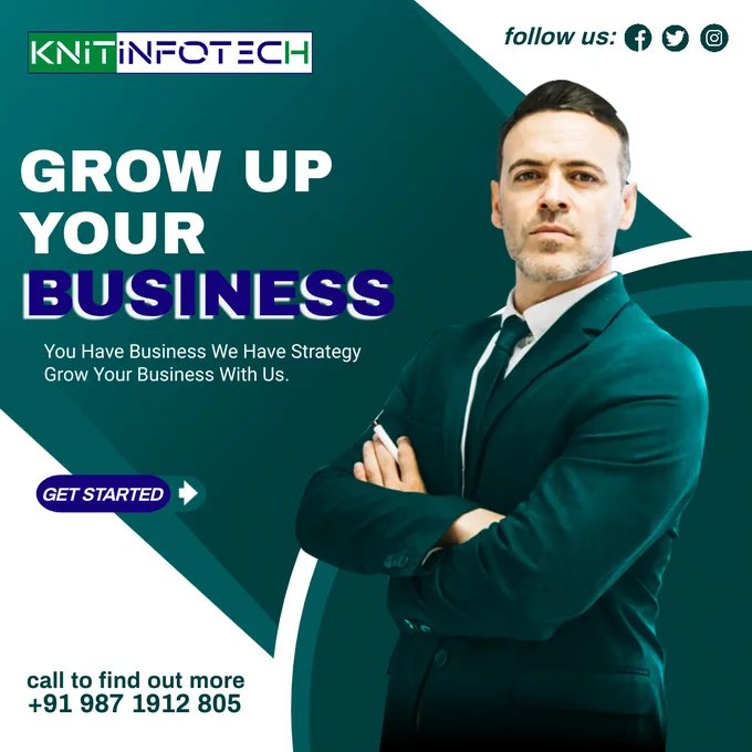 Generating new business by growing your customer base is essential to your business's success. However, it can sometimes be very challenging. Get your business growing with our result-oriented Digital Marketing Services.Click On : www.knitinfotech.com  Ph :  91 987 1912 805 Email : info@knitinfotech.com
.
.
.
.
.
.
.
#seo #website #delhi #delhincr #socialmedia #logo #facebook #business #success #businessgrowing #digitalmarketing #knitinfotech #businessgrowth