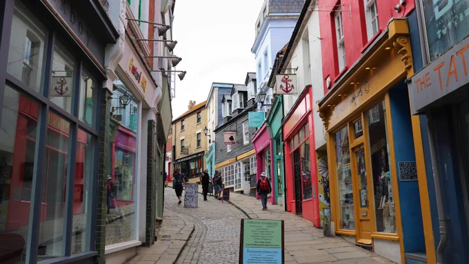 An image of the Old High Street in Folkestone