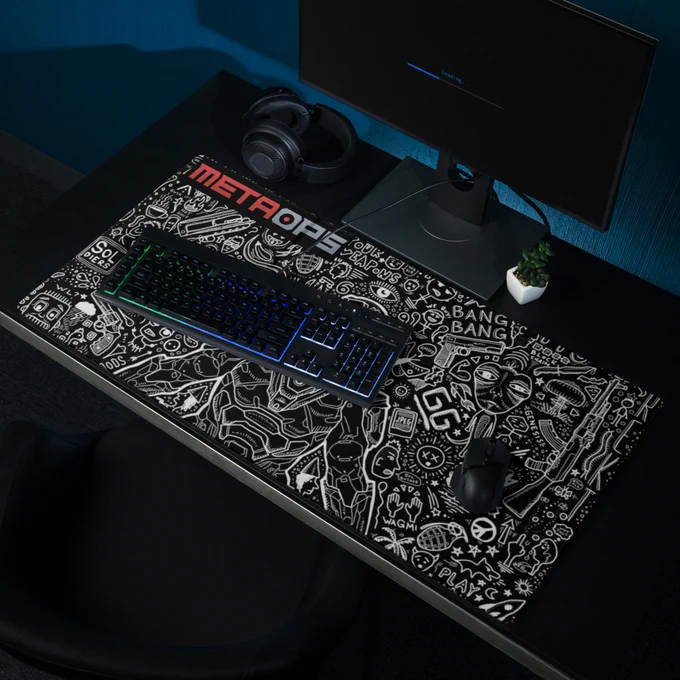 It's time to take your gaming to the next level & we're here to help!

Take a peek at the new @MetaOpsMerch mousepads! They're smooth and sleek - just like the games you love😉 - and ergonomically designed, so you can get on with the important stuff, like winning that next match!