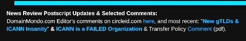 ICANN is a FAILED Organization