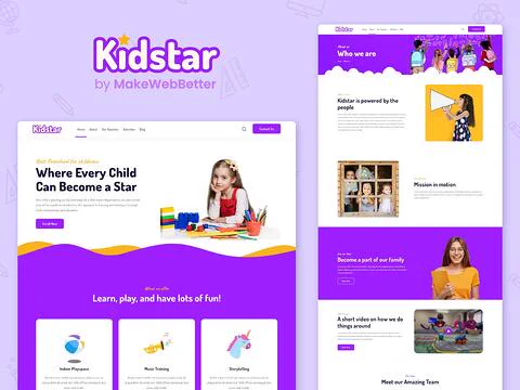 Free HubSpot theme for kids education website