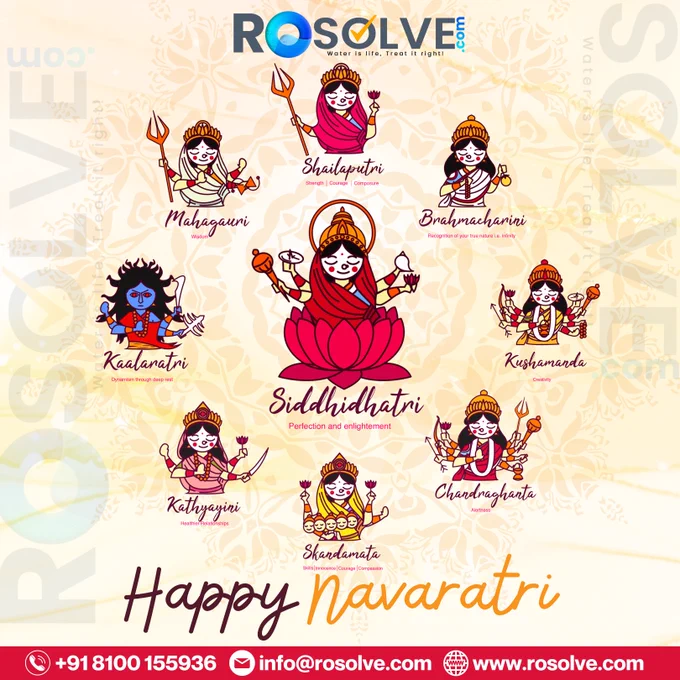 The time of the year has come knocking our doors. "Happy Durga Puja" to everyone. Lets celebrate our cultural heritage with full energy.

May the nine divine days illuminate our lives with joy, health and prosperity as we meet Maa with a grand welcome.

This puja keep track of your health and get certified, reliable service experts for your water purifier.

Take part in the ongoing Durga Puja Month offer which started from 1st September and will end on 5th of October.

For more details kindly call or  91 81001 55936 or visit www.rosolve.com to leave your details in the enquiry form & we will get back to you.
