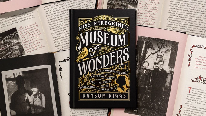 A flatlay photo of the book Museum of Wonders by Ransom Riggs