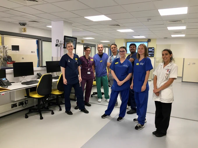 Emergency Department team at the new extension at William Harvey Hospital.