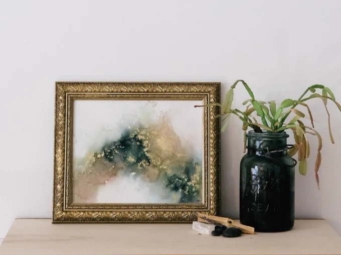 Heidi Derner framed art