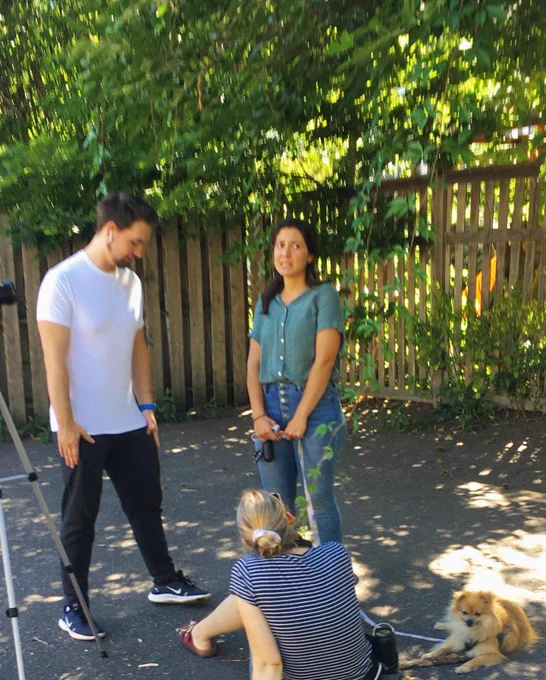 Peter, kristina, Elise and ollie filming ep 7