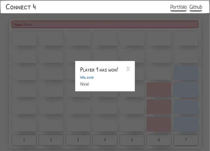 A connect 4 game
