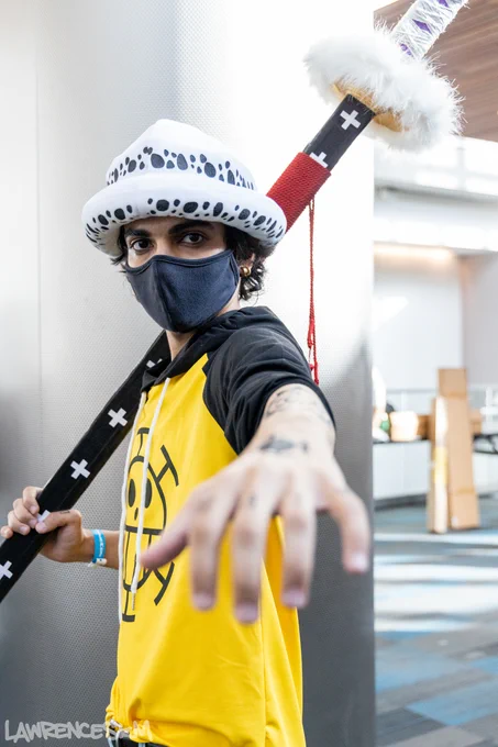 Trafalgar D. Water Law from One Piece cosplayed by @Zeerocious.