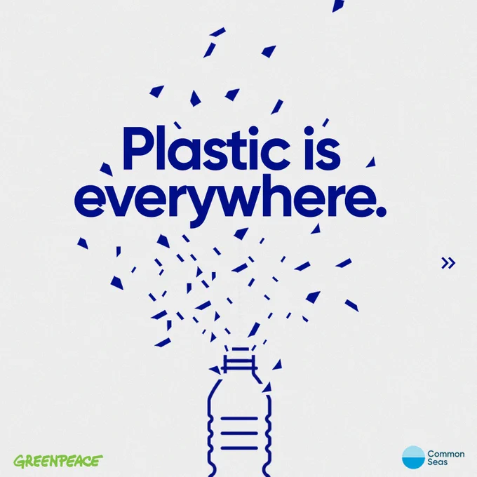 Plastic is everywhere. Collaboration Commons Seas x Greenpeace. 