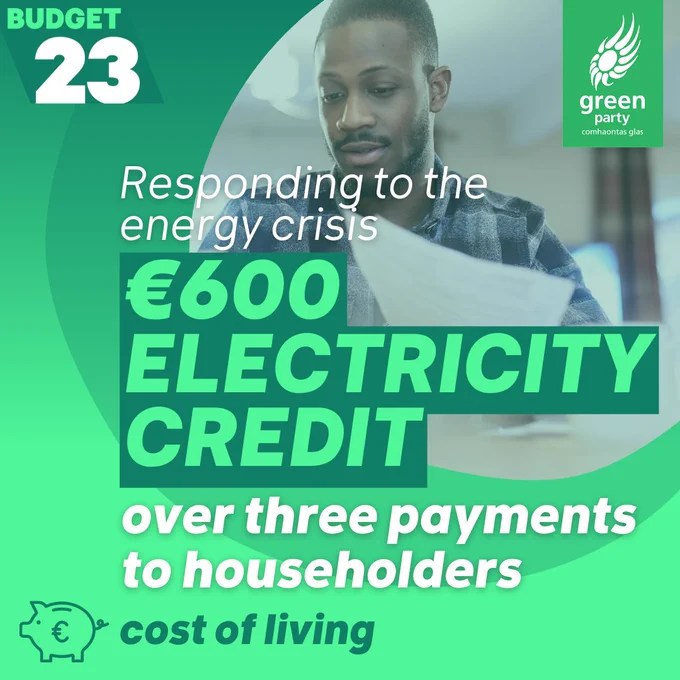 Image 'Responding to the energy crisis: 600 euro electricity credit over three payments to householders'