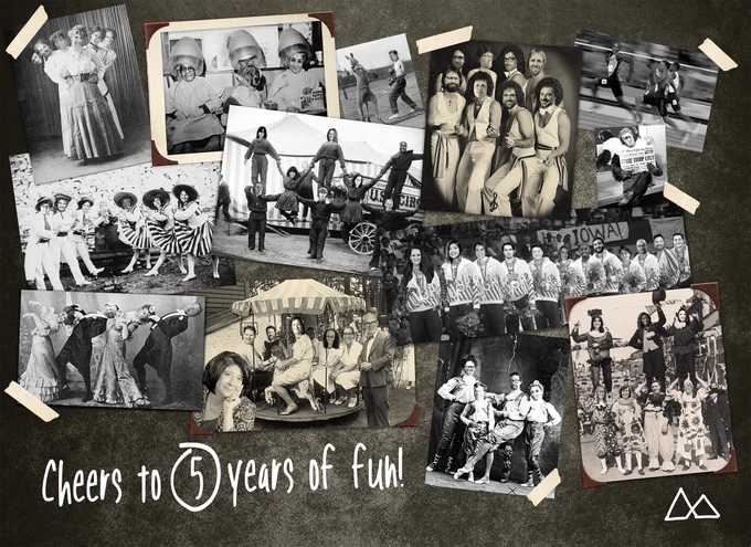 Cheers to 5 years of fun! So many people pictured and many more missing.
