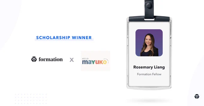 Rosemary Liang, scholarship winner 