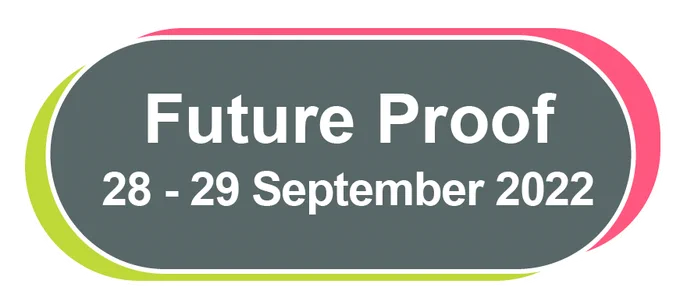 Future Proof logo, 28-29 September 2022.