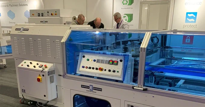 discussion about the benefits of our ME Shrinkwrappers and banding machinery. 