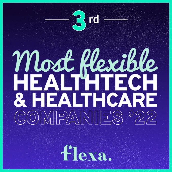 3rd most flexible healthtech & healthcare companies '22