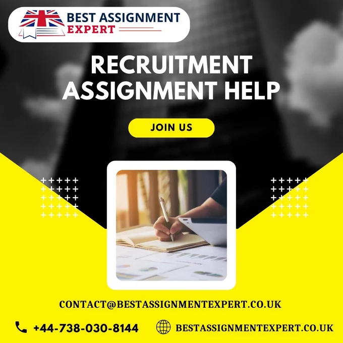 Recruitment Assignment Help Need? Don't go anywhere, here Professional writers available for your assignment writing.
📞 ( 44) 738-030-8144   
📩 contact@bestassignmentexpert.co.uk
