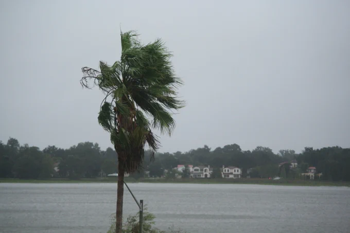 The storm made landfall early today near Fort Myers, with severe hurricane-force winds clocked at 155 mph this morning. (Photo by Salvatore Ambrosino).