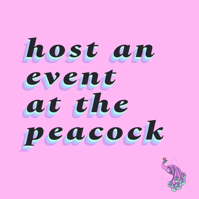host an event at the peacock