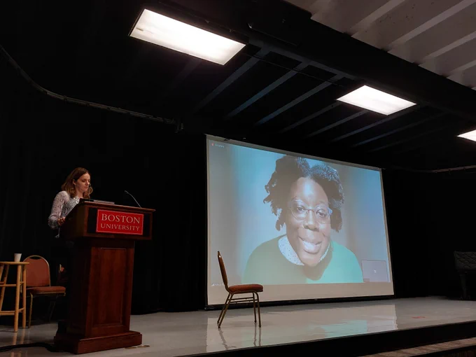 At Boston University, keynote by the authors of the book Hashtag Activism.