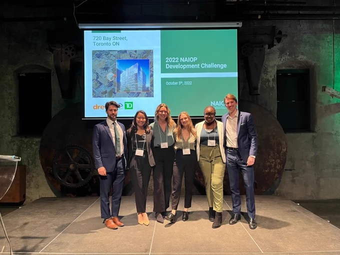Group photo ofTeam Terravert Capital at NAIOP's 2022 Development Challenge