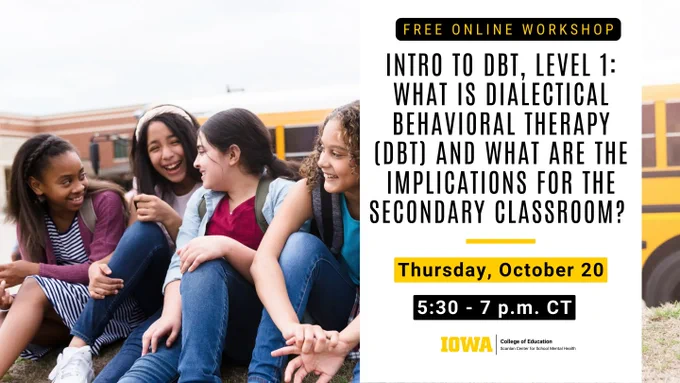 Introduction to DBT, Level 1- Free Online Workshop on October 20