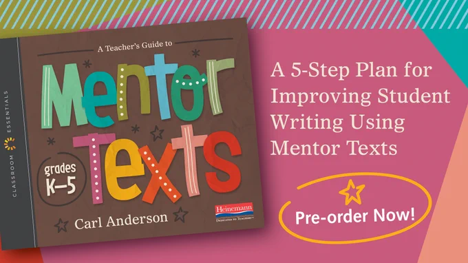 "A Teacher's Guide to Mentor Texts" book cover.