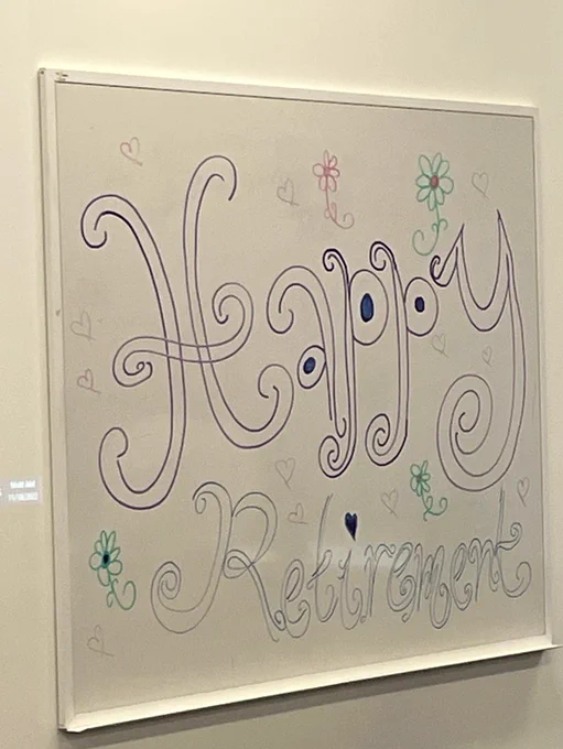 Happy retirement sign