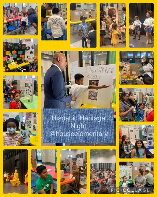 We had a great turnout for Hispanic Heritage Night. Students created Museum Displays to showcase Hispanic culture and traditions. Dr. Oatts is seen in the center listening to a presentation from one of the upper-grades students at JHH.