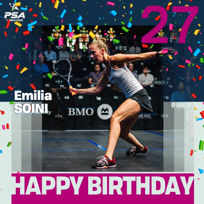 Graphic wishing Emilia Soini a happy birthday
