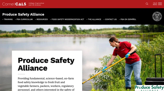 A photo of the new homepage.