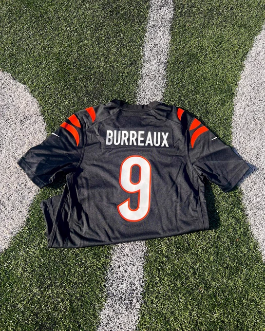 Joe Burreaux black jersey.