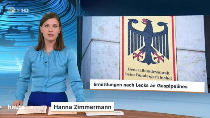 Screenshot aus der Original heute journal Sendung vom 10. Oktober 2022.
